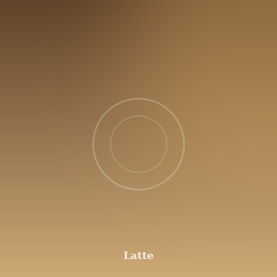 A freshly poured latte