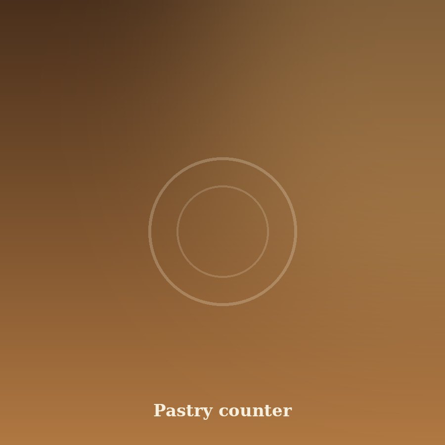 Pastry counter